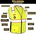 KwikSafety - Charlotte, NC - BIG KAHUNA Safety Vest [11 Pockets] Class 2 ANSI OSHA Reflective Vest Durable High Visibility Vest Construction Safety Vest for Men Industrial Work Gear/Yellow Medium