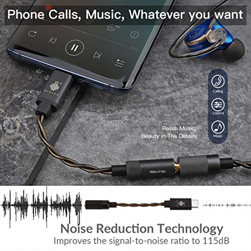 HIDIZS S3 Portable Headphone Amp/USB C DAC/Audio Amplifier for Android/Windows/MacOSX System Smartphone Laptop (Black) - Thumbnail 2