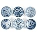 RSVP 16 Ounce Decorative Japanese Porcelain Bowls, Set of 6