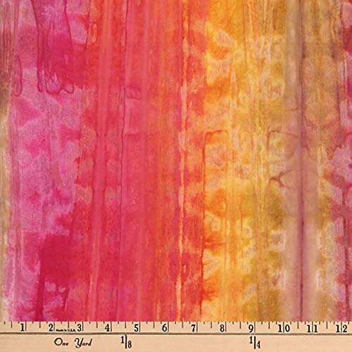 Textile Creations Semarang Indonesian Hand Dye Vertical Stripe Peach Fabric - Thumbnail 2