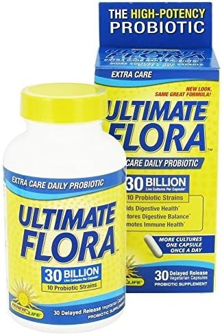 Ultimate Flora Extra Care Probiotic Supplement Vegetable Capsules , 30 CT (Pack of 2) by Ultimate Flora