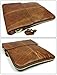 Vintage Nubuck Leather Cross-body Satchel Messenger Bag Small Casual Shoulder Purse (Brown)