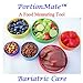 PortionMate Improved Bariatric Surgery Care Eating Guides, Food Rings, Note Pad and Pill Box - PROTEIN FIRST Bariatric Care Gift Set - BPA Free Plastic