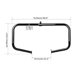 TCMT 1-1/4" Vivid Black Engine Guard Highway Bar