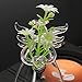 Brccee AC Angel Hanging Glass Angel Flower Vase Plant Flower Vase Hydroponic Office (S)