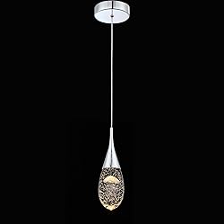 JoollySun Crystal Pendant Light Fixtures: Chrome