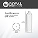 Royal Ultra Thin Condoms - Premium Lubricated, All Natural, Organic, Nitrosamine Free, BPA Free, Vegan, Gluten Free, Non-Toxic, Cruelty Free, Odor Free Latex, 10 Pack