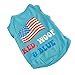 Summer Apparel Puppy dog pet clothes summer the usa flag vest sleeveless dog t-shirts apparel