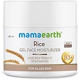 Mamaearth Rice Water Gel Face Moisturizer | Long Lasting Hydration with Niacinamide | Helps Reduce Spots, Scars & Marks | Fast Absorbing, Lightweight & Non-Sticky | 3.38 Fl Oz/100ml