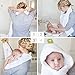 Puj– Hug, Hands-Free Hooded Baby Bath Towel, Thick and Ultra-Soft Baby Towel with Interlocking Tabs, Machine-Washable Hooded Towel for Infants, 30 x 30 inches, White