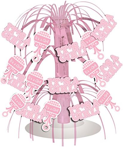 Creative Converting Mini Cascade Table Centerpiece, 8.5", Pink