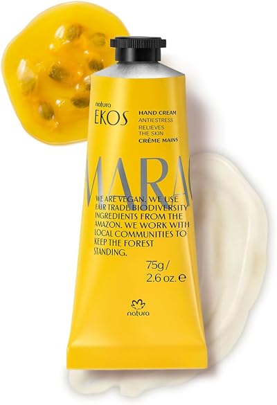 NATURA Ekos Maracuja Hand Cream Comfort Hydration Dry Damaged Hands 75g Vegan