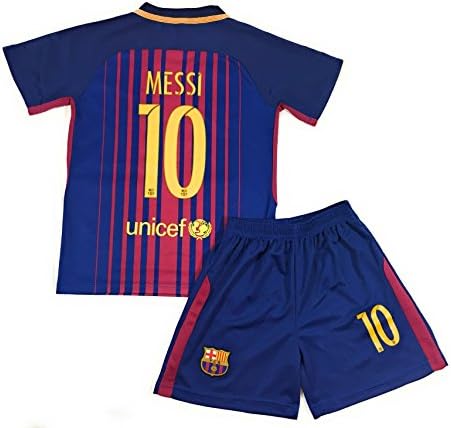 Messi #10 2017-2018 NEW FC Barcelona Home Jersey &amp; Shorts for Kids/Youth (4-5 yrs old)