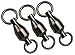 10, 30 Packed Ball Bearing Swivels 100% Copper High Strength Ball Bearing Swivel, Welded Rings Fishing Tackle Swivels Accessory Connectors Saltwater-35LB to 390LB
