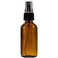 2 oz Amber Boston Round Glass Bottle with Fine Mist sprayer 12/bx + 2 Clear Pipette