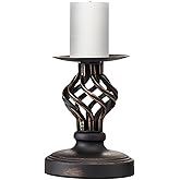 KXUNH Candle Holders for Gold Brass Vintage Candle Metal Candlestick Holders with Non-Slip Base - Stick Candle Holders for Fi