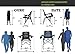 STRONGBACK Camping Chair Guru Heavy Duty Camping Chairs with Lumbar Support, Backpack Folding Camp Chair, Navy