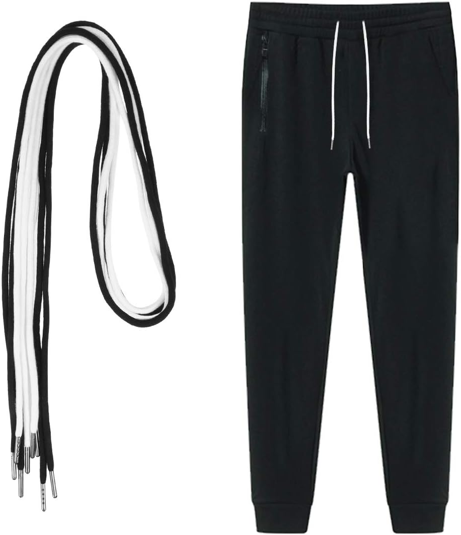 Metal Head Polyester Cotton Drawstring Cord for Hoodies Sweatpants, Shorts, Jackets - 135cm Black & Bleached Head, 4pcs - Image 5