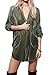 R.Vivimos Womens Velvet Long Sleeve Pocket Casual Mini Shirt Dress