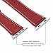 KADES Apple Watch Leather Band Single Tour Double Layer Genuine Cowhide Strap for iWatch Series 1 & 2 (42mm, Red)