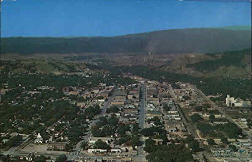 Aerial View Of Town Rapid City South Dakota Sd Original Vintage