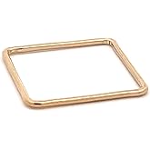 Handmade and Smooth Cute Thin Rings for Women | Womens Rings & Rings for Teen Girls | 14k Gold Filled and Rose GoldSquare Band | Unique Jewelry for Stacking Size 8