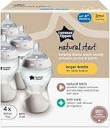 Tommee Tippee Natural Start Baby Bottles 340ml Pack of 4 Medium Flow Teats view 2