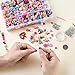 Beadthoven 1Box 24 Types Assorted Shapes Acrylic Beads Kits Colorful Beading Sets for DIY Necklace Bracelet Handmade Gifts