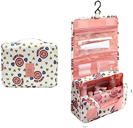 Muchengbao Cosmetic bag waterproof travel hanging bag can carry bag to wash gargle bag for Women Girls (pink)