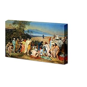 The Apparition of Christ to The People by Aleksander Ivanov Giclee Canvas Prints Wrapped Gallery Wall Art | Stretched and Framed Ready to Hang - 16" x 24"