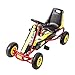 Kinbor Racing Pedal Go Kart, Kids 4 Wheels Riding Car Crazy Cart with Adjustable Seat