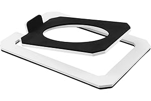 ZYNCUE Sanyun Desktop Speaker Stands, Solid Metal Construction with Damping Foam Padding, 15-Degree Tilt for Improved Sound, 