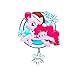 Personalized Officially Licensed My Little Pony Character Pinkie Pie in Glittered Santa Hat with Winter Scarf and Snowflakes Custom Christmas Ornament with Your Custom Name and Year (Optional)