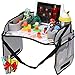 Innokids Kids Travel Tray Children Car Seat Activity Snack and Play Desk with Detachable Organizers for Car Plane and Baby Stroller (Gray)