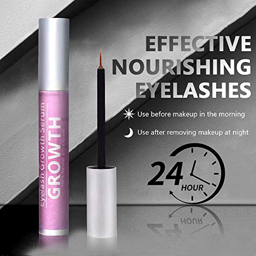 5ml Eyelash Growth Serum Lash Enhancer Serum Eyelash Booster for Longer Fuller Eyelashes Eyebrow Growth Treatment Serum Lash Brow Serum