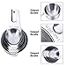 Measuring Cups and Spoons Set 304 Stainless Steel, Umite Chef 7 PCS Heavy Metal Cups,7 Round Spoons with Handle, 1 Magnetic Measurement Conversion Chart, for Dry or Liquid Ingredient Tsp/ML