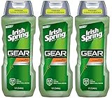 Irish Spring Gear Body Wash, Hydrating, 15 Oz (Pack of 3)