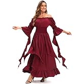 Victorian Wedding Dress With Streamers Renaissance Fair Gothic Off Shoulder Medieval Costume