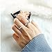 AllenCOCO Round Cubic Zirconia Eternity Stackable 925 Sterling Silver Ring Engagement Ring Wedding Ring