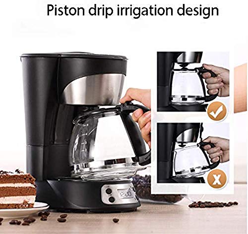 FGKLU Filterkaffeemaschine mit One-Touch-Bedienung, Filterkaffeemaschine, programmierbare 10-Tassen-Kaffeemaschinen mit… – Bild 2
