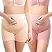 Intimate Portal Women Anti Chafing Maternity Pregnancy Boyshort Underwear 2-Pk Pink Beige S