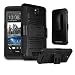 CASEFORMERS Duo Armor Black for HTC Desire 510 Combo Case with Stand and Holster