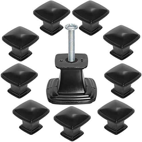 Cabinet Hardware Round Knob Single Hole Pull Knob - (10 Pack) (Square Round)
