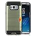 Jwest Galaxy S8 Plus Case, S8 Plus Wallet Card Holder Rubber Bumper Hard PC Back Hybrid [Dual Layer] Shockproof Cover with Card Slots for S8+ Plus 6.2 inch (2017)-Army Green