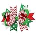 Mookiraer® Christmas Cute Baby's and Girl's Grosgrain Hair Bows Hair Clips Barrettes 6 Pack (SD567)
