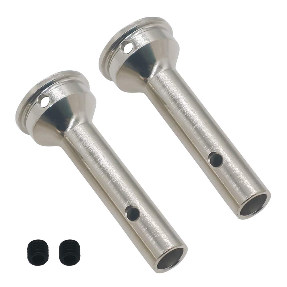 RCAWD 2 pcs/set #45 steel CVD Axle 8x44.5mm for 1/7 Arrma 6s Notorious Kraton Outcast Typhon Talion Infraction Limitless Felony Upgraded Parts（Silver）