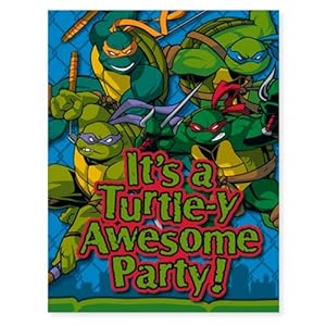 Teenage Mutant Ninja Turtles Birthday Party Invitations 9