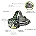 LED Headlamp Flashlight, USB Rechargeable LED Headlamp- Waterproof & Comfortable Headlight, Battery Powered Helmet Light, 8000 Lumen 4 Light 5 Modes Super Bright Outdoor Camping Biking (Black)