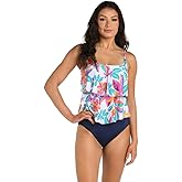 2-Tiered Ruffle Tankini Swimsuit Top