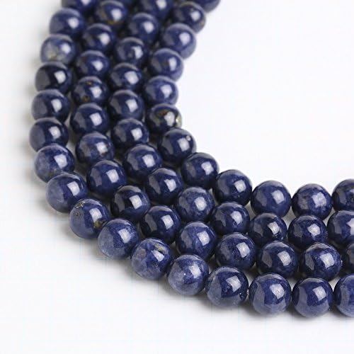 Sapphire Round 8mm Beads Strand 1 Strand apprx 15.5" Blue Jewerly Making Gemstone #A0003907